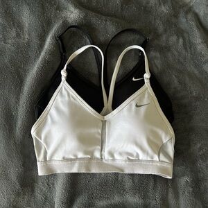 Nike Black and White Sports Bra Intimates